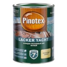 PINOTEX LACKER YACHT 40 лак акидно-уретановый д/вн. и наружных работ, полуматовый (1л)