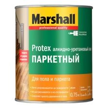 MARSHALL PROTEX ПАРКЕТНЫЙ лак алкидно-уретановый для пола и паркета, матовый 10 (0,75л)