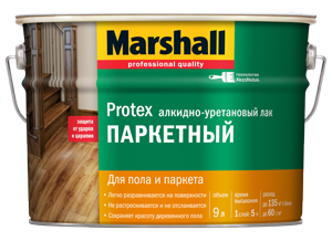Marshall Protex / Маршалл Протекс Лак паркетный алкидно-уретановый полуматовый