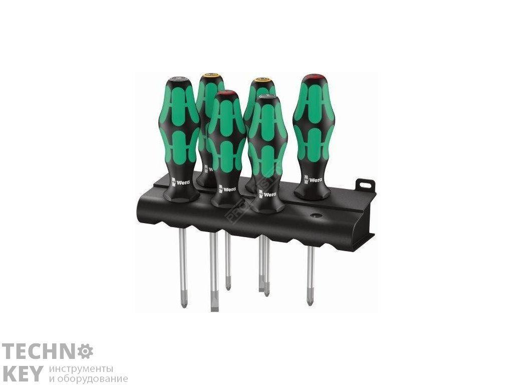 Набор отверток WERA Kraftform Plus Lasertip 334/6 Rack 105650