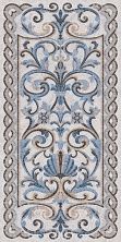Плитка из керамогранита Ковры SG590902R синий декорированный лаппатированный Ковер Декор 119,5x238,5