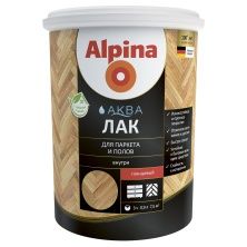 ALPINA AQUA лак акриловый для паркета и полов глянцевый (0,9л)