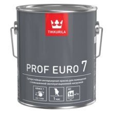 TIKKURILA PROF EURO 7 краска интерьерная, суперстойкая, матовая, база C (2,7л)