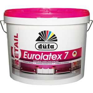 Dufa Premium Eurolatex 7 / Дюфа Премиум Евролатекс 7 Краска для стен и потолков водно-дисперсионная матовая