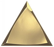 Керамическая плитка Evoke 218368 Traingle Channel Gold Glossy Декор 15x17