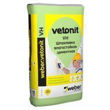 Шпатлевка цементная Weber-Vetonit VH серый 25 кг