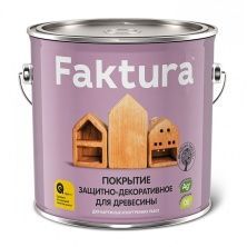 FAKTURA покрытие защитно-декоративное с льняным маслом, ионами серебра,для вн/нар.,тик (2,5л)