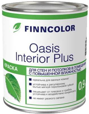 Finncolor Oasis Interior Plus / Финнколор Оазис Интерьер Плюс Краска для влажных помещений водно-дисперсионная глубокоматовая