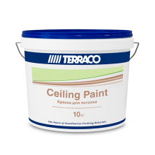 TERRACO CELLING PAINT краска акриловая для потолка, матовая (5кг)