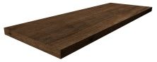 Плитка из керамогранита WOOD 620070000472 НЛ-ВУД ПЭППЕР Ступень Угловая Левая 33x90