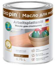 Масло специальное Bio Pin Arbeitsplattenöl для столешниц 0,75 л