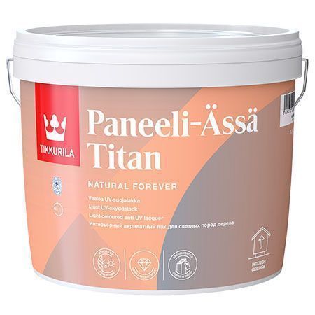 TIKKURILA PANEELI ASSA TITAN лак для светлых пород дерева, полуматовый (3л)