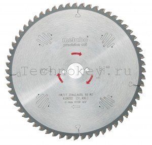 Metabo Пильный диск 315x2,4х30мм,84WZ,5neg 628225000