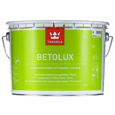 TIKKURILA BETOLUX краска для пола алкидно уретановая, глянцевая, база A (9л)