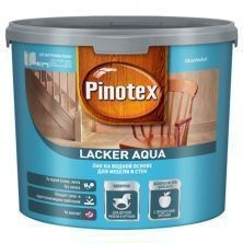 PINOTEX LACKER AQUA 70 лак на водной основе для мебели и стен, д/вн.работ, глянцевый (2,7л)