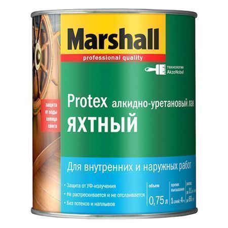 MARSHALL PROTEX яхтный лак, глянцевый (0,75л), Эстония