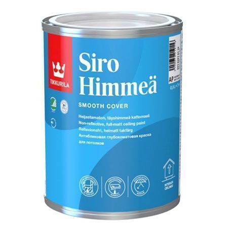 TIKKURILA SIRO HIMMEA краска для потолков антибликовая, глубокоматовая, белый (0,9л)