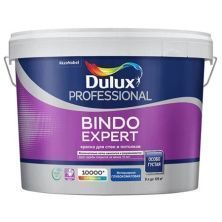 DULUX BINDO EXPERT краска для потолка и стен, глуб/матовая, бесцветная, Баз BC (9л)