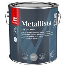 TIKKURILA METALLISTA краска по ржавчине 3 в 1, глянцевая, серебристый (2,5л)