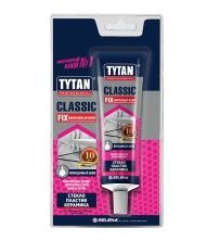 TYTAN PROFESSIONAL CLASSIC FIX клей монтажный каучуковый, блистер, прозрачный (100мл)