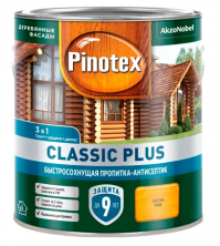 Pinotex Classic Plus 3 в 1 / Пинотекс Классик Плюс 3 в 1 Пропитка декоративная для защиты древесины