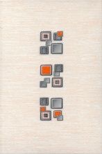 Керамическая плитка Laura Cube оранжевый LR-D2-OR Декор 20x30