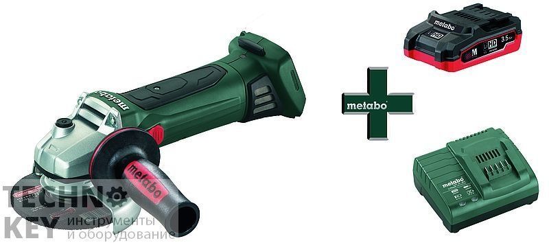 Metabo W18 LTX125 Акк.УШМ 1х3,5 Ач LiHD+ЗУ ASC 30-36 T0333