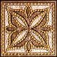 Керамическая плитка Декоративные элементы Корсика коричнево-бежевый Вставка 7x7