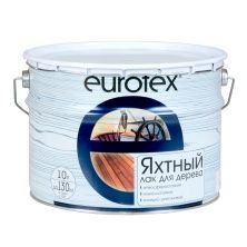 Eurotex лак яхтный алкидно-уретановый, полуматовый (10л)