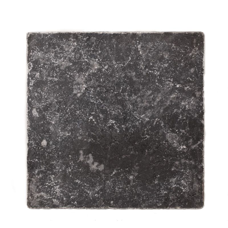 Мрамор BLACK MARBLE TUMBLED Черный для стен и пола, универсально 20x20