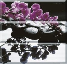Керамическая плитка Aure Composicion Wellness Purple Панно 45x45