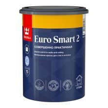 TIKKURILA EURO SMART 2 краска интерьерная для стен и потолка (0,9л)