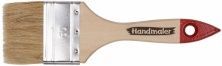 Handmaler / Хэндмалер Кисть плоская светлая натуральная щетина деревянная лакированная ручка