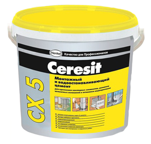 Ceresit CX 5 / Церезит ЦХ 5 Цемент монтажный и водоостанавливающий