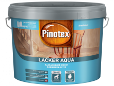 Pinotex Lacker Aqua 10 / Пинотекс Лакер Аква 10 Лак для дерева на водной основе колеруемый матовый