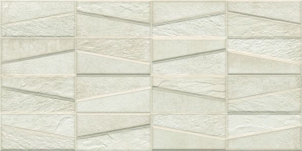 Керамическая плитка MATERIKA TEKTONIA WHITE Декор 31,6x63,5