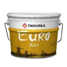 TIKKURILA EURO KIRI лак паркетный износостойкий, алкидно-уретановый, полуматовый (9л)