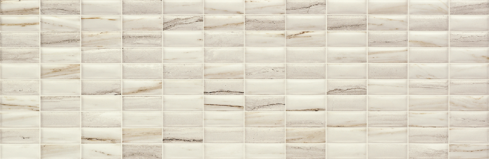 Керамическая плитка Imperiali MM1093M Mosaico White Декор 30x90