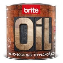 BRITE FLEXX масло для террасной доски натуральное, с природным воском, бесцветное (0,75л)