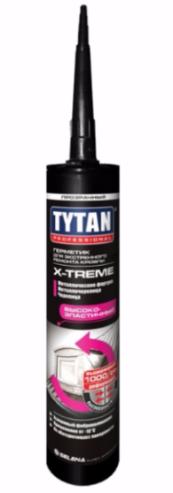 TYTAN PROFESSIONAL X-TREME герметик для ремонта кровли, применение до -10°C, прозрачный (1кг)