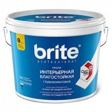 BRITE PROFESSIONAL краска интерьерная влагостойкая глубокоматовая, база С (9л)