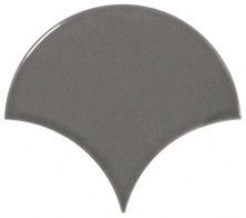 Керамическая плитка Scale Wall Fan Dark Grey для стен 10,6x12