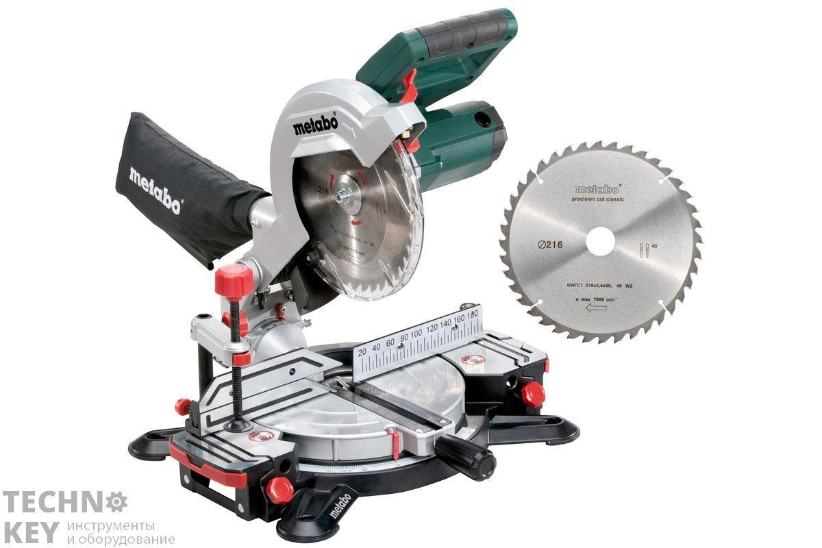 Торцовочная пила Metabo KS 216 M Lasercut + пильный диск