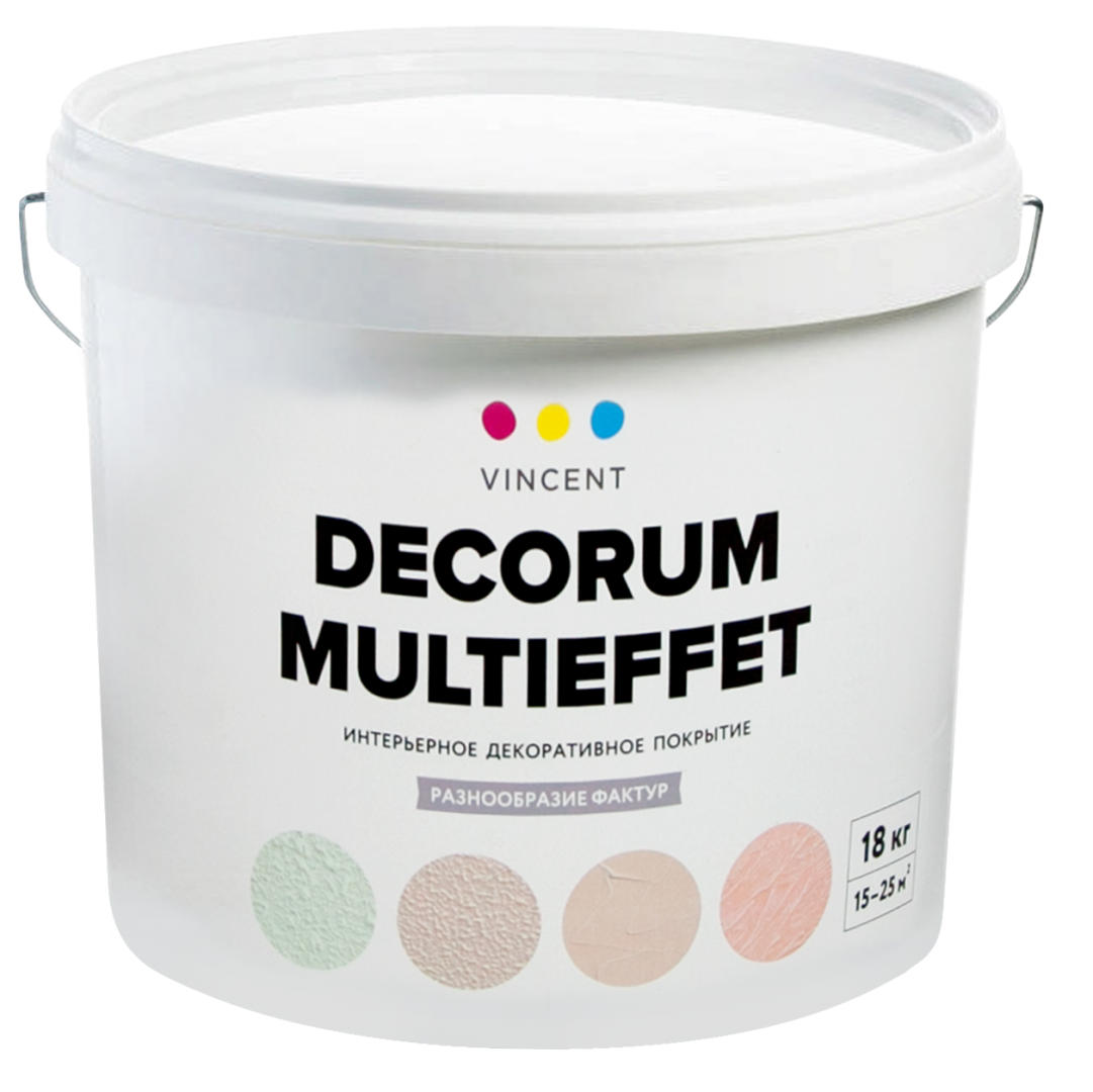 VINCENT DECORUM MULTIEFFET D 2 декоративное покрытие, для внутренних работ (18кг)