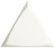 Керамическая плитка Evoke 218249 Triangle Channel White Matt для стен 15x17