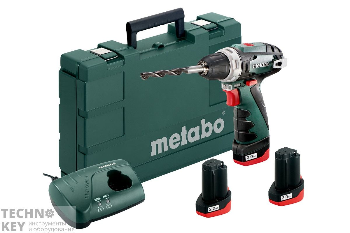 Metabo PowerMaxx BS Акк.винт 10.8В 3х2.0,LC40,патр.,кейс 600080960