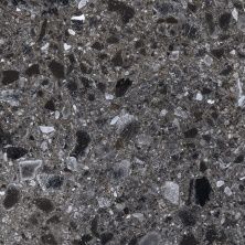 Плитка из керамогранита Terrazzo Черный K-333/MR для стен и пола, универсально 60x60