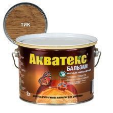 Акватекс-Бальзам масло для древесины, тик (2л)