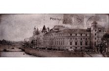 Керамическая плитка Treviso Postcard grey 2 Декор 20x50