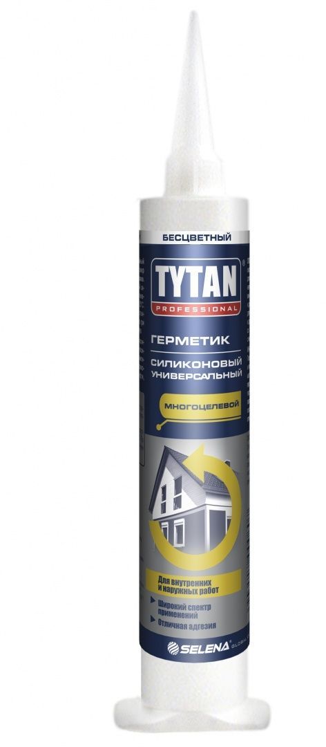 TYTAN PROFESSIONAL герметик силиконовый универсальный, бесцветный (85мл)